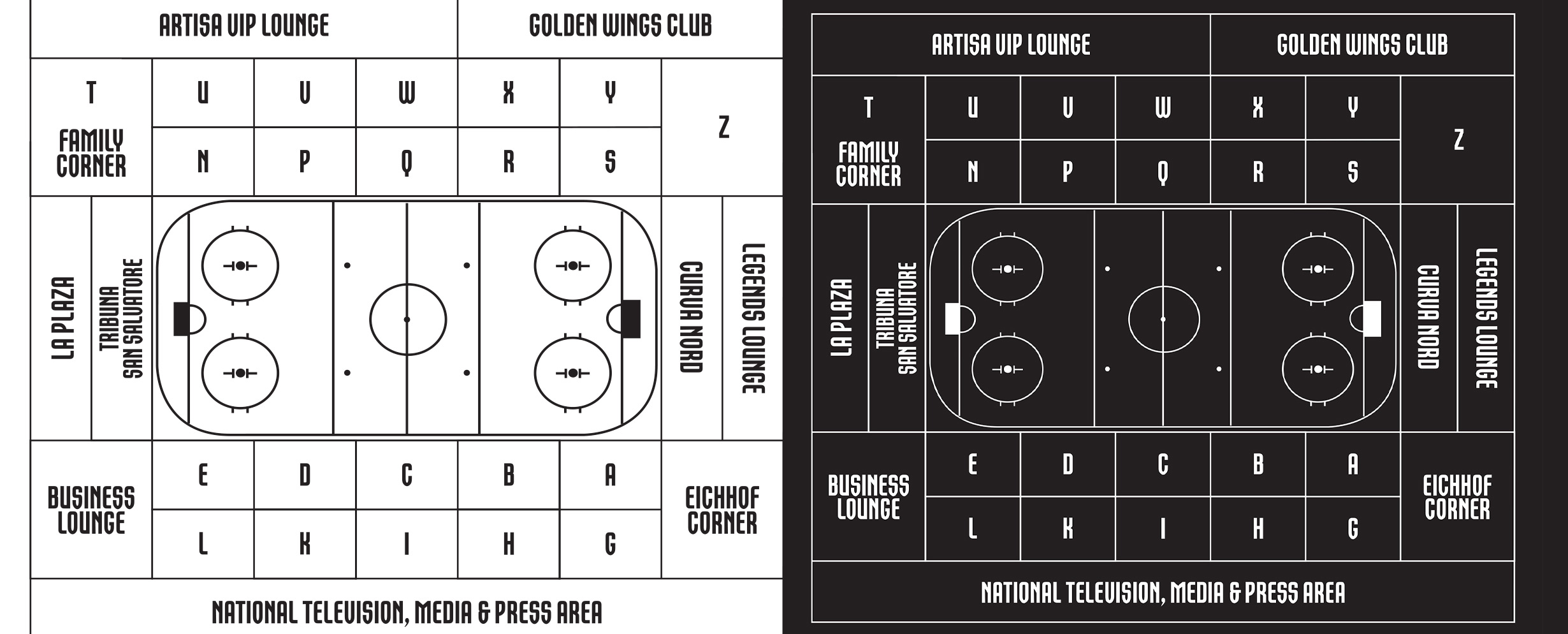 HC Lugano, Planimetria